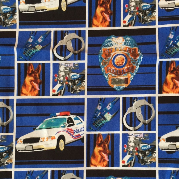 Police / Law Enforcement Quilting Fabric - Picture 7 of 10